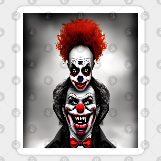 Clowns Sticker by AbstraktTheArt